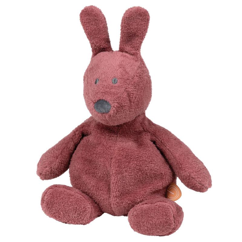  - susie et bonnie - peluche lapin éponge vieux rose 30 cm 